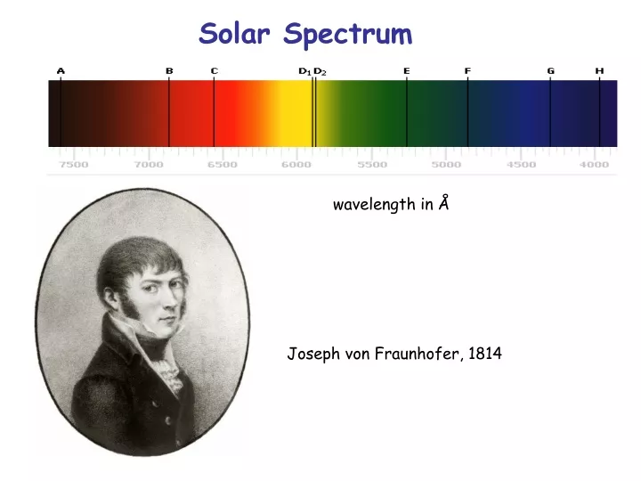 solar spectrum