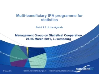 Multi-beneficiary IPA programme for statistics  Point 4.2 of the Agenda