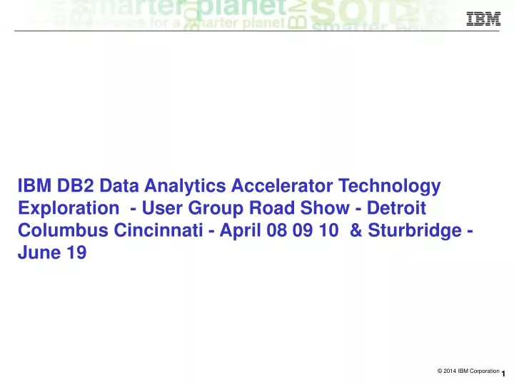 ibm db2 data analytics accelerator technology