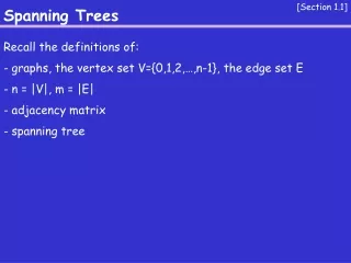 Spanning Trees