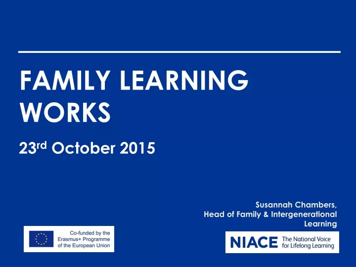 family learning works