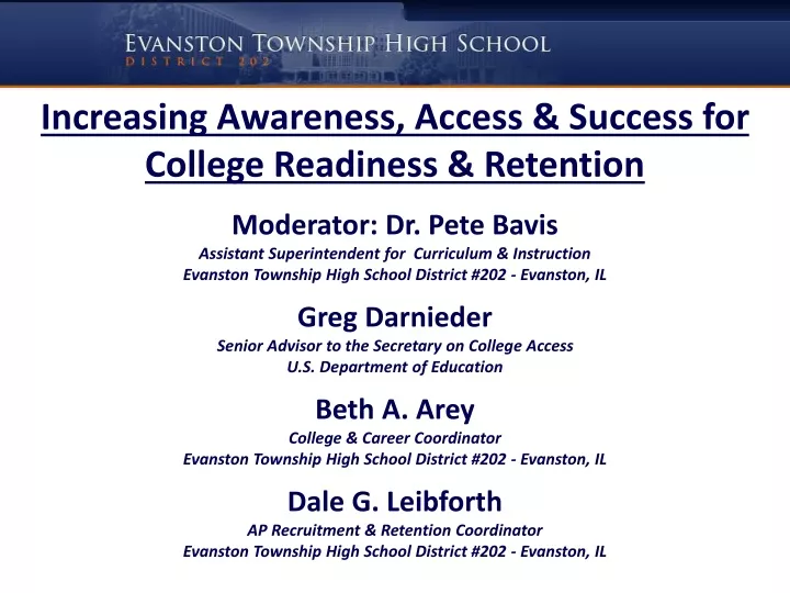 increasing awareness access success for college