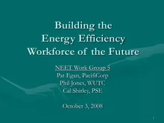 Building the  Energy Efficiency Workforce of the Future