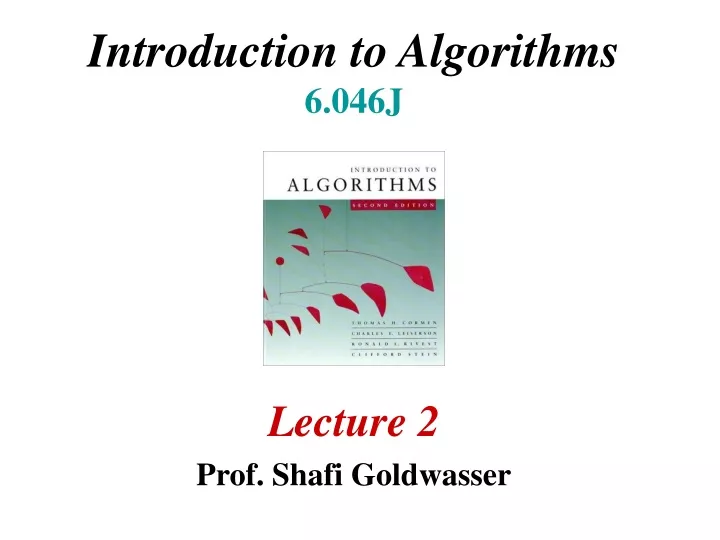 introduction to algorithms 6 046j