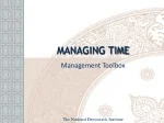 Time Management Toolbox by The National Democratic Institute - slide 1