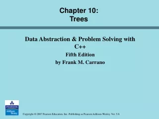 Chapter 10:  Trees