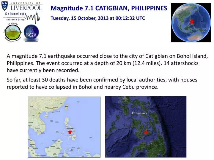 magnitude 7 1 catigbian philippines