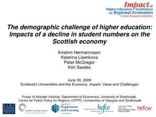 The “demographic challenge” for HEIs