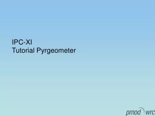 IPC-XI Tutorial Pyrgeometer