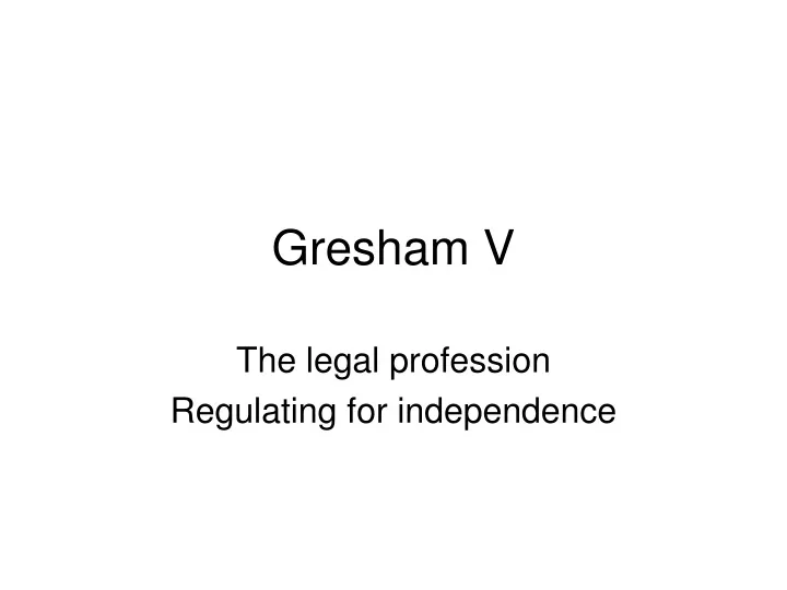 gresham v