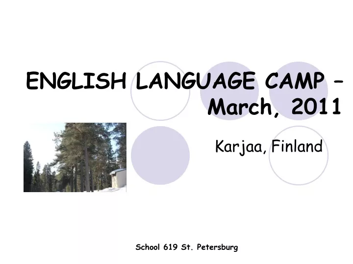 e nglish l anguage camp march 2011