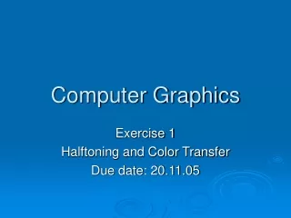 Computer Graphics