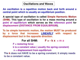 Oscillations and Waves