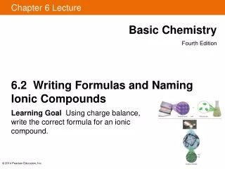 6.2  Writing Formulas  and Naming   Ionic Compounds