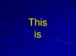 This is - slide 1
