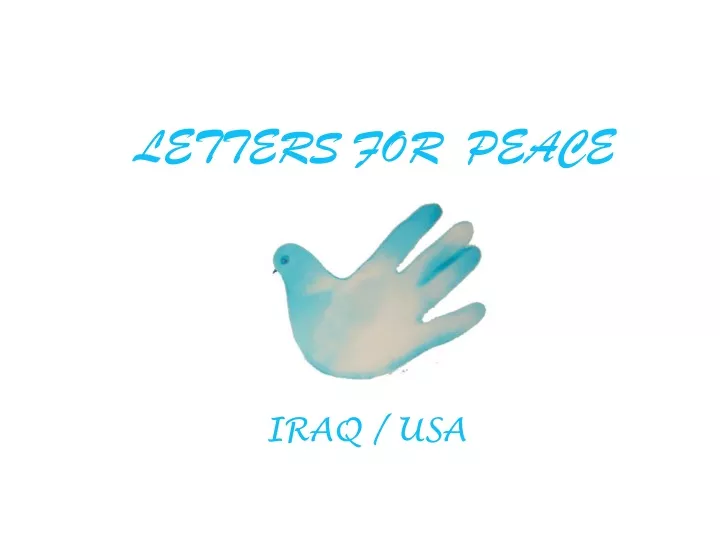 letters for peace