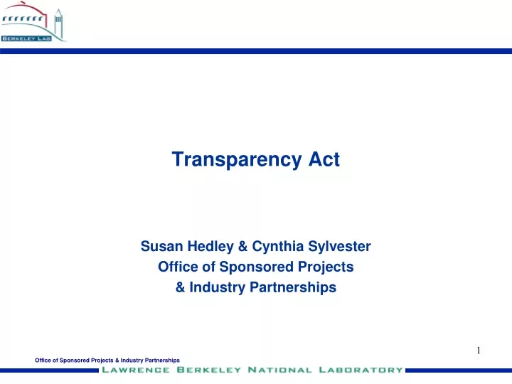 transparency act