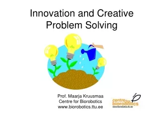 Innovation and Creative Problem Solving