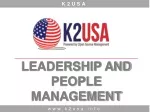 LEADERSHIP AND PEOPLE MANAGEMENT - slide 1