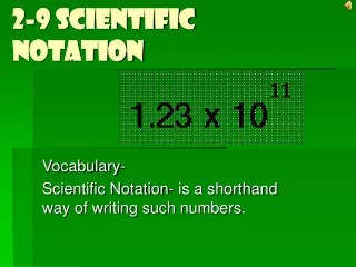 2-9 Scientific Notation