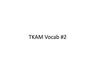 TKAM Vocab #2