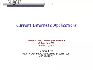 Current Internet2 Applications
