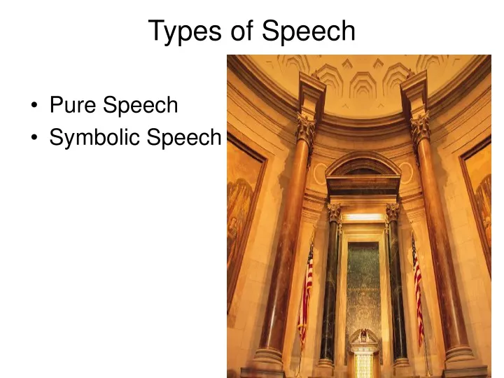 types of speech