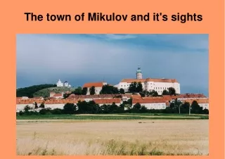The town of Mikulov and it's sights