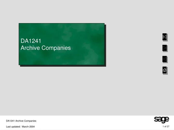da1241 archive companies
