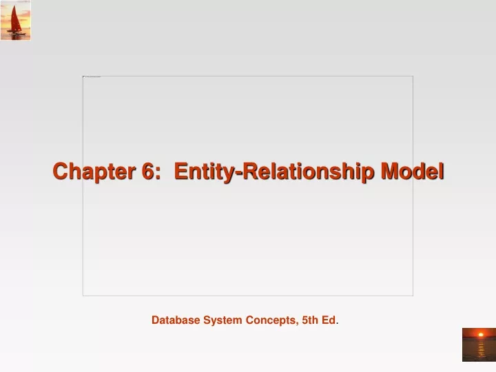 chapter 6 entity relationship model