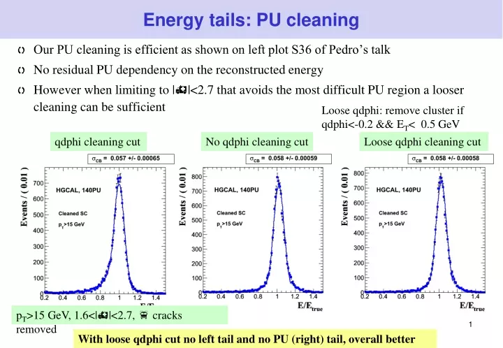 energy tails pu cleaning