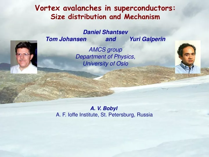 vortex avalanches in superconductors size