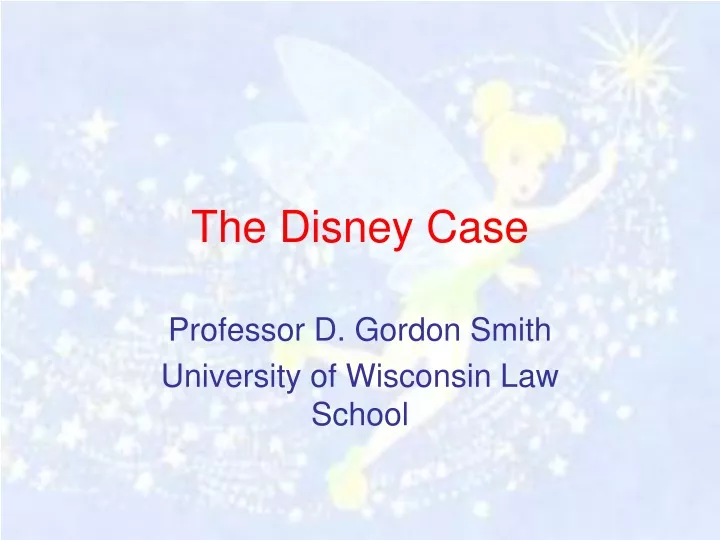the disney case