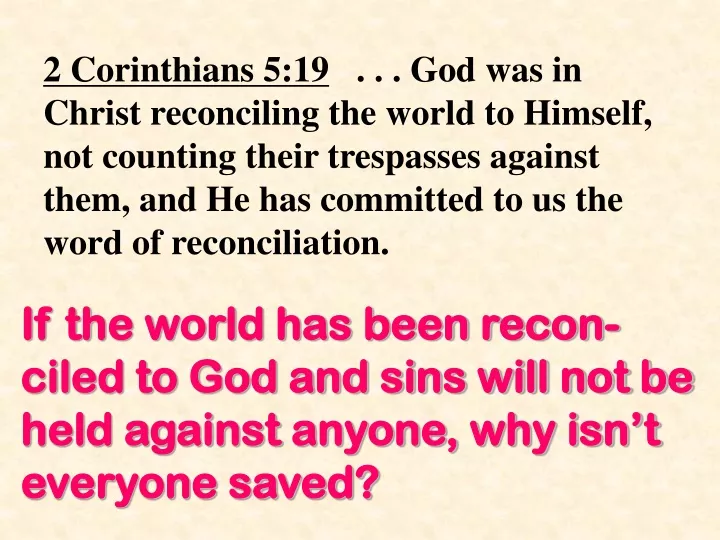 2 corinthians 5 19 god was in christ reconciling