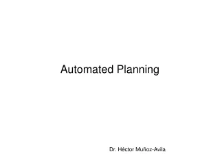 Automated Planning