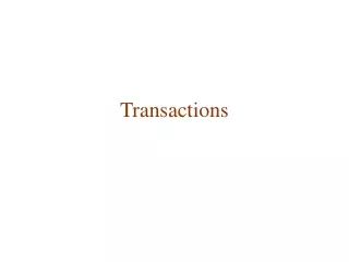 Transactions