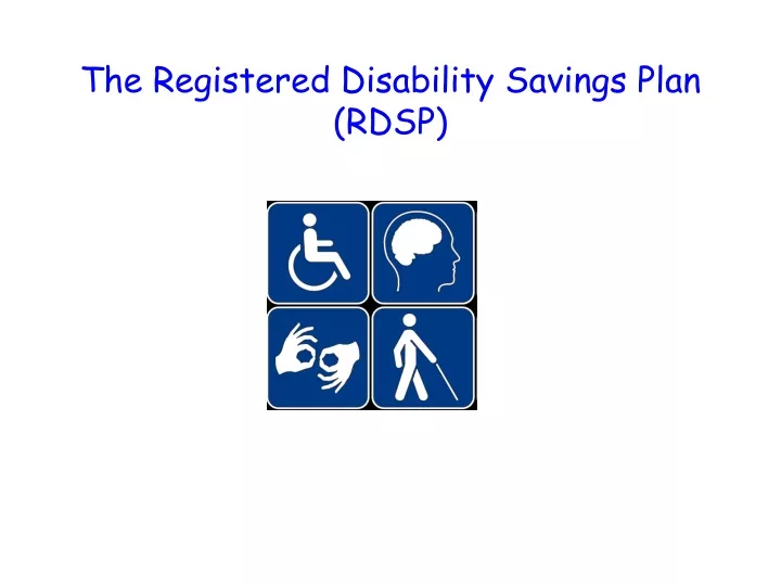 the registered disability savings plan rdsp