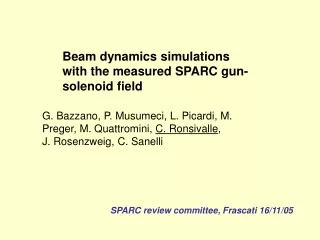 Beam dynamics simulations with the measured SPARC gun-solenoid field