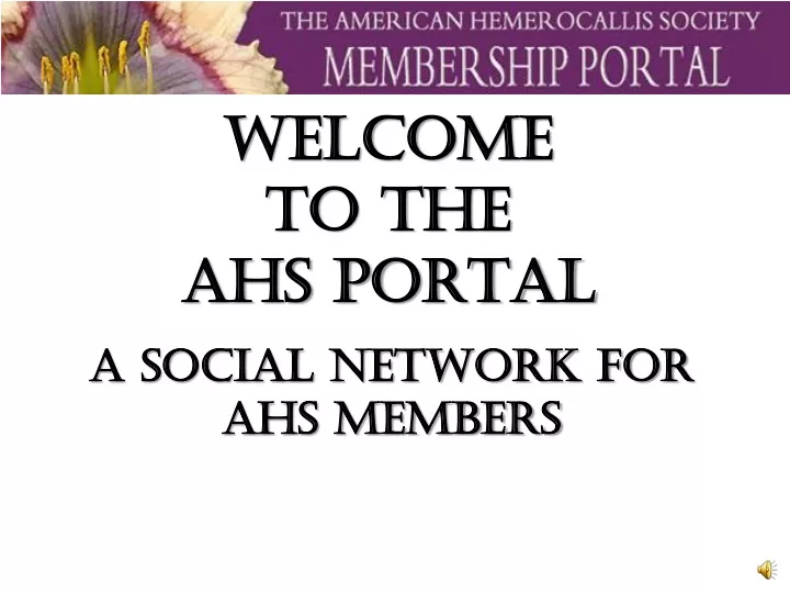 welcome to the ahs portal