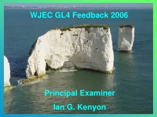 WJEC GL4 Feedback 2006