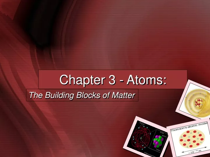 chapter 3 atoms