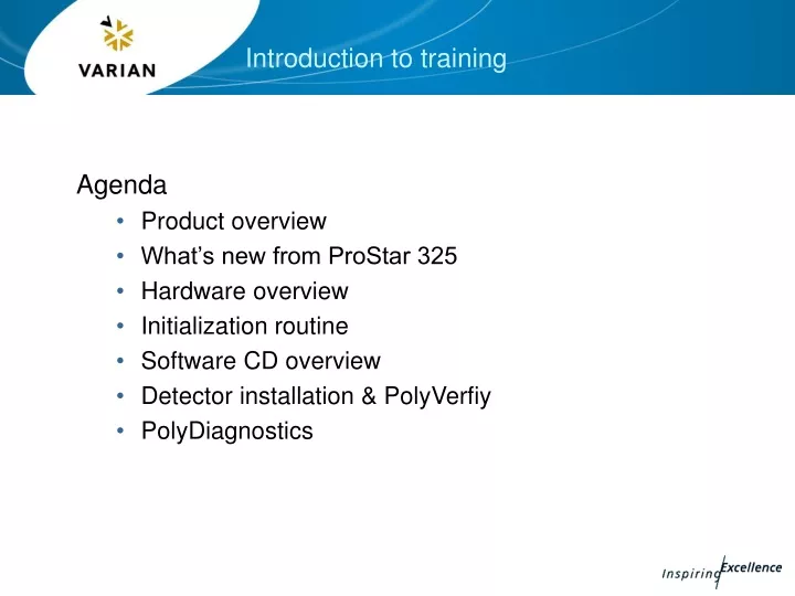 introduction to training