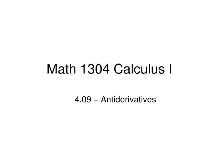 math 1304 calculus i