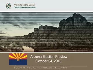 Arizona Election Preview October 24, 2018