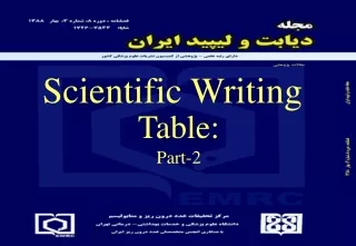Table : Part-2