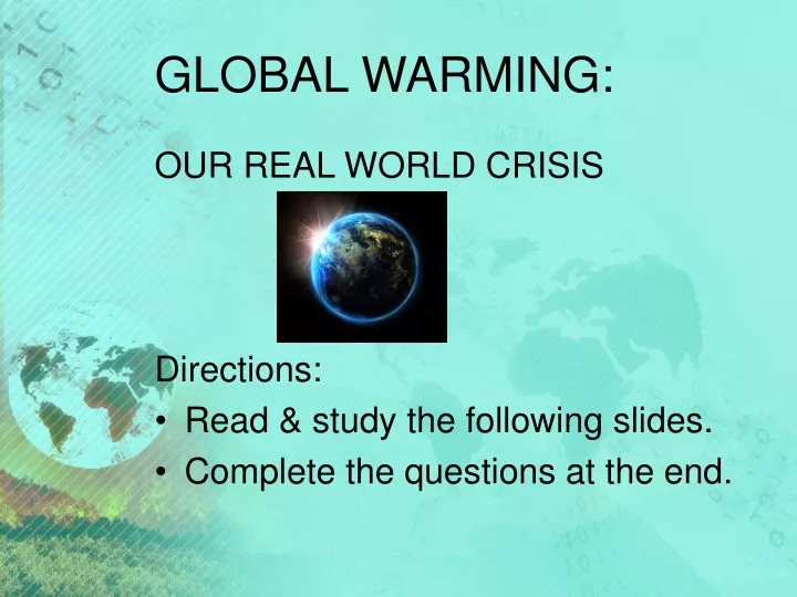 global warming