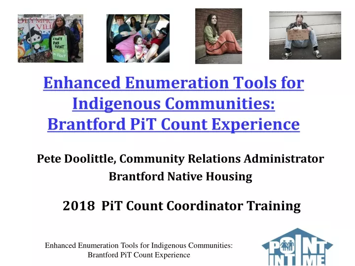 enhanced enumeration tools for indigenous communities brantford pit count experience