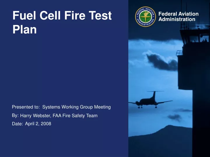 fuel cell fire test plan