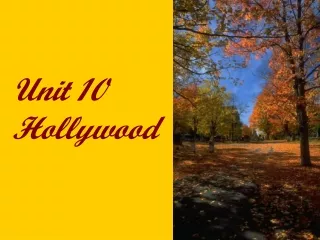 Unit 10 Hollywood
