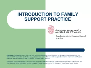 INTRODUCTION TO FAMILY SUPPORT PRACTICE